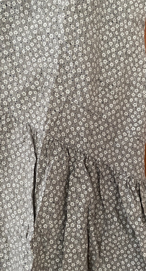 Gri Kısa Kollu Midi Rahat Elbise - Görsel 3