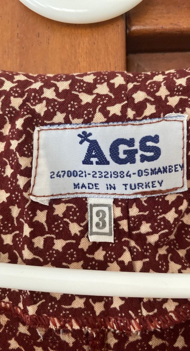 Düğmeli Bohem Kahverengi Uzun Elbise - Görsel 3