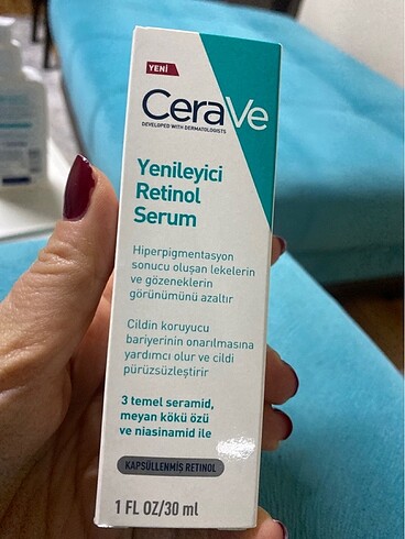 La Roche Posay Cerave yenileyici retinol serum