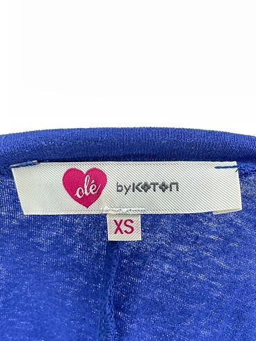 xs Beden mavi Renk Koton T-shirt %70 İndirimli.