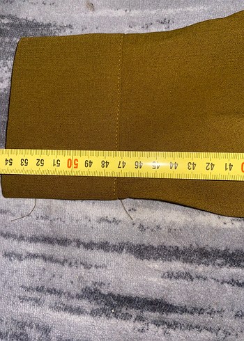 46 Beden Kadın Haki Uzun Fermuarlı Tunik Pardesü