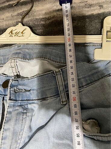 l Beden mavi Renk İspanyol Paça Kot Pantolon Jeans