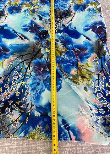 Diğer Mavi Tül Kimono Pareo