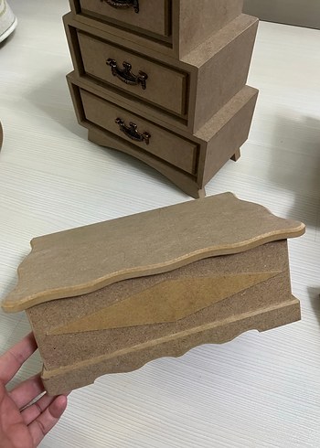 Ahşap küçük komodib - Görsel 6