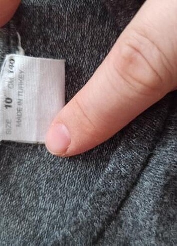 10 Yaş Beden gri Renk Zara bluz