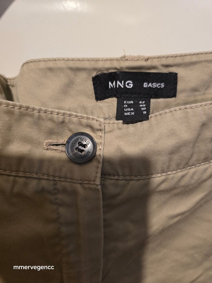 Bej Kadın Bermuda Şort Mango - Görsel 4