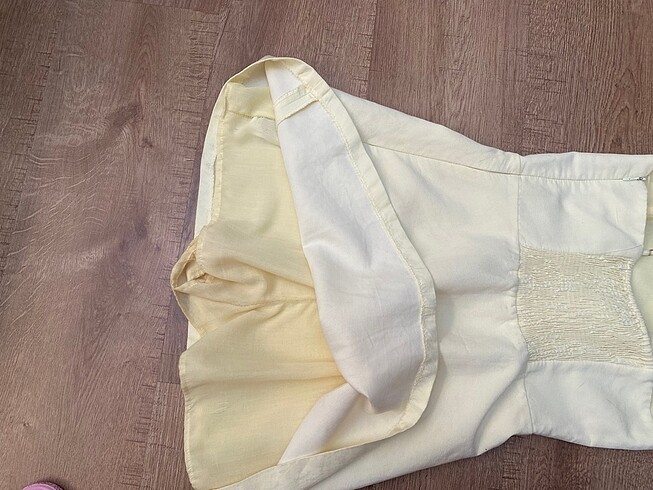 s Beden Zara şortlu mini keten elbise