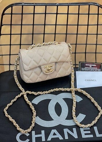 Chanel çanta orijinal model sıfır bej renk