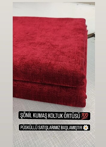 ŞÖNİL KUMAŞ KOLTUK ÖRTÜSÜ 