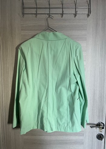 40 Beden Vintage Yeşil Kadın Blazer Ceket