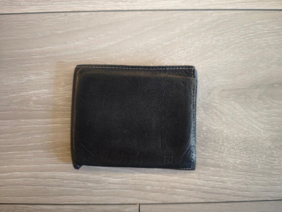 Deri Nakış Desenli Siyah Erkek Cüzdanı - Görsel 3