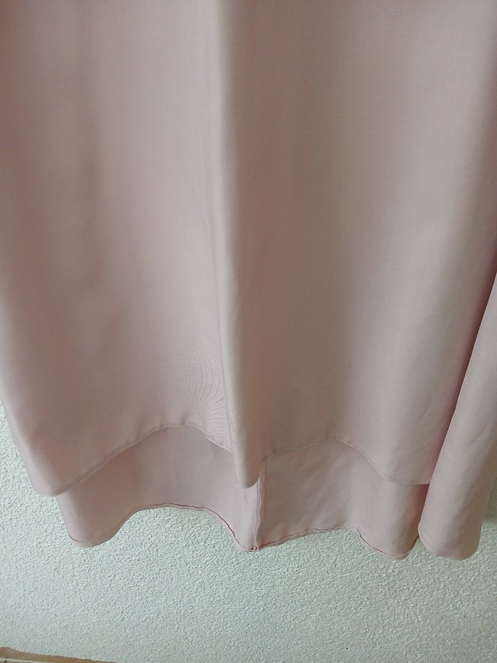 Pembe Midi Kadın Tunik Dantel Detaylı - Görsel 3