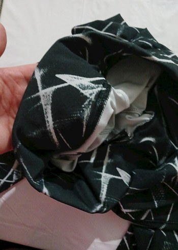 nike Gri Siyah Desenli Kadın Spor Tayt - Görsel 4