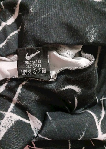 nike Gri Siyah Desenli Kadın Spor Tayt - Görsel 6