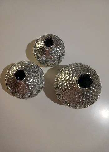 Gri ve Beyaz Nar Figürin Seti - Görsel 4