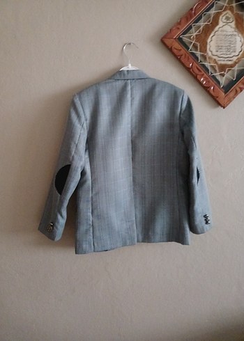 Erkek Çocuk Gri Düğmeli Ceket - Görsel 5