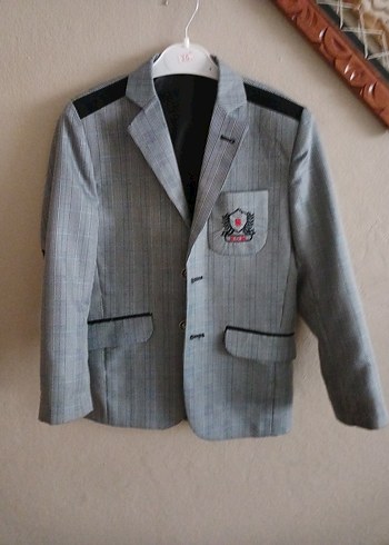 Erkek Çocuk Gri Düğmeli Ceket - Görsel 2