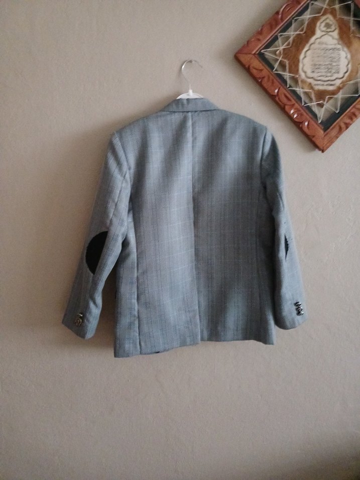 Erkek Çocuk Gri Düğmeli Ceket - Görsel 5