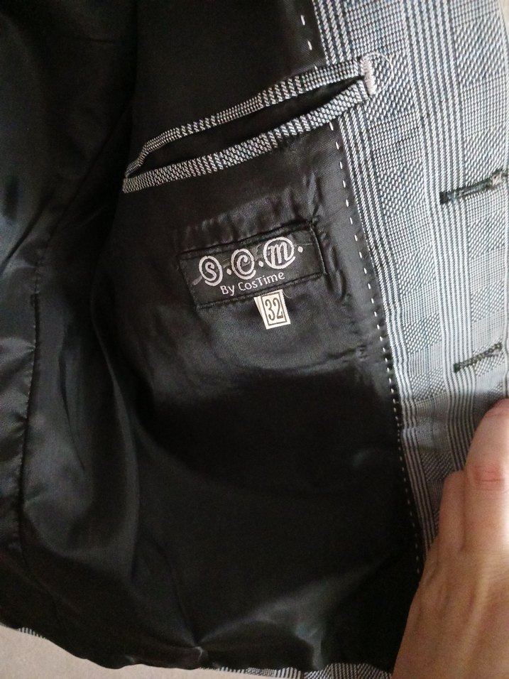 Erkek Çocuk Gri Düğmeli Ceket - Görsel 3