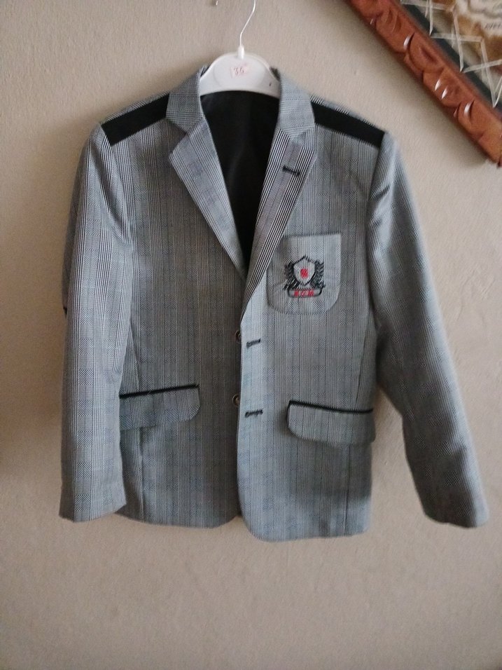 Erkek Çocuk Gri Düğmeli Ceket - Görsel 2