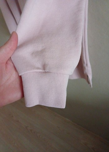 Pembe Uzun Kollu Pamuklu Sweatshirt - Görsel 5