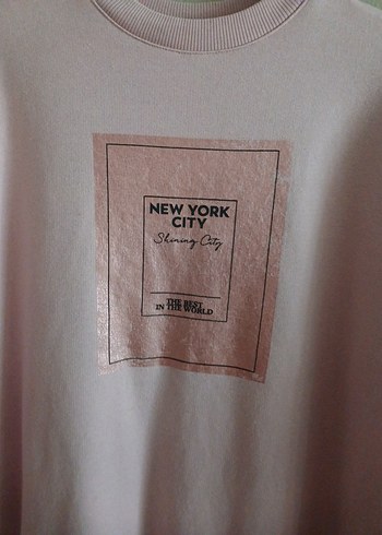 Pembe Uzun Kollu Pamuklu Sweatshirt - Görsel 2