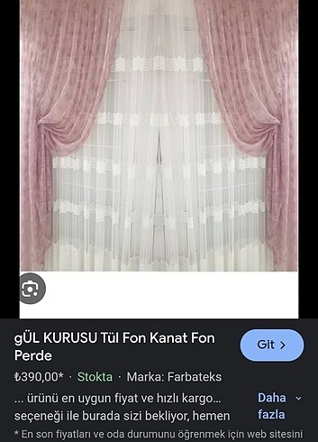 Perde kanat 