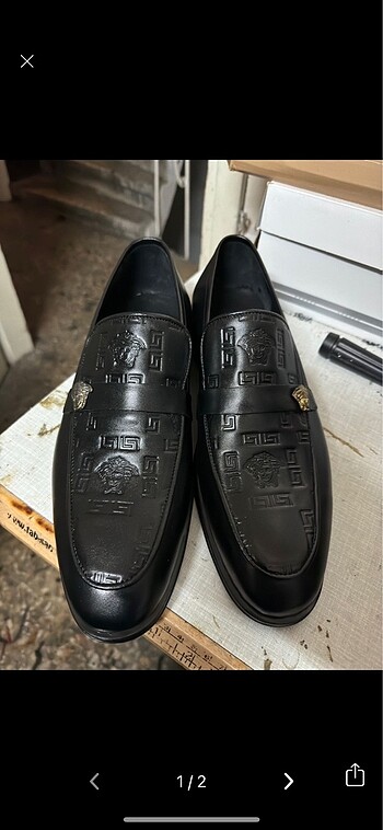 Versace Baskılı İç Dış Deri Ayakkabı