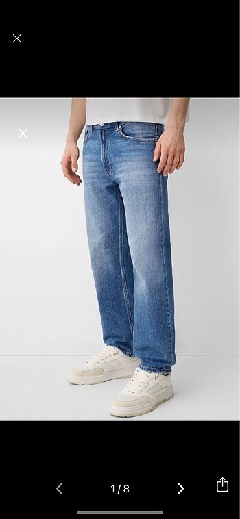 Orijinal Bershka Straight 90?s Jeans