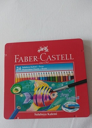 Faber castell-metal kutu 24 lü