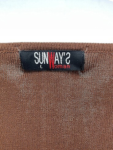 l Beden kahverengi Renk PreLoved Bluz %70 İndirimli.