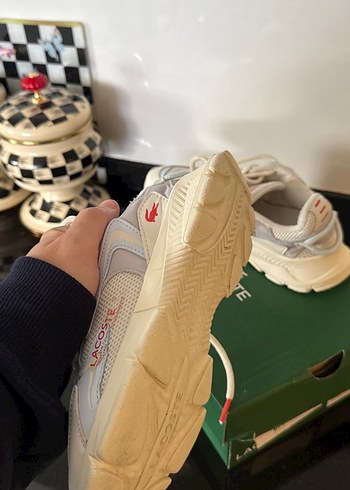 Lacoste Beyaz Bağcıklı Erkek Spor Ayakkabı - Görsel 5
