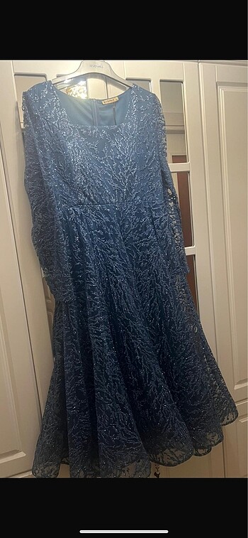 Mavi abiye sadece dügünde giyildi tertemiz - Görsel 2