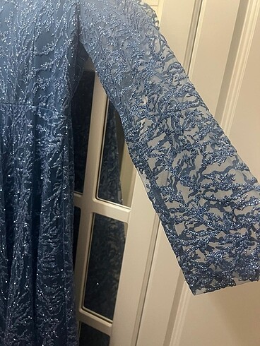 Mavi abiye sadece dügünde giyildi tertemiz - Görsel 4