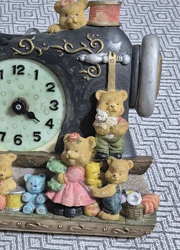  Beden çeşitli Renk Vintage saat teddy ayıcıklı saat