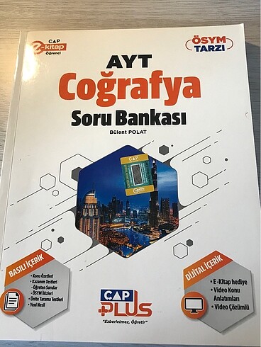 Ayt coğrafya soru bankası çap plus 2024