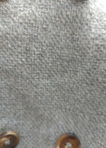 Gri Kapüşonlu Düğmeli erkek Çocuk Kabanı - Görsel 5