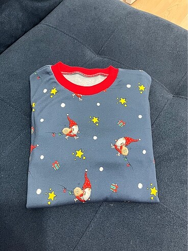5 Yaş Beden Nuel baba baskılı Pijama takımı