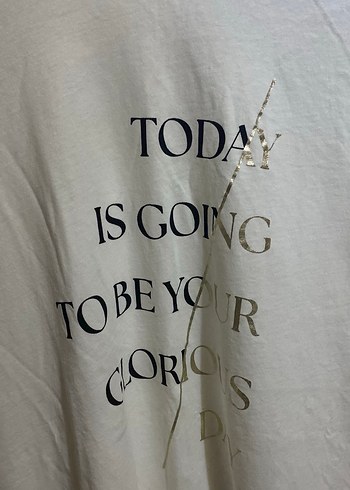 Baskılı Beyaz Kadın Tişört - Görsel 3