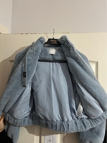 Bershka Kapüşonlu peluş ceket