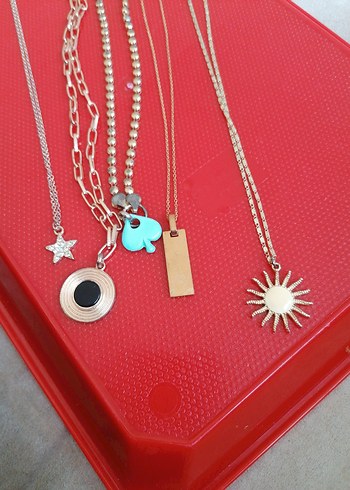 Uzun Renkli Zincir Detaylı Bohem Kadın Kolye - Görsel 2