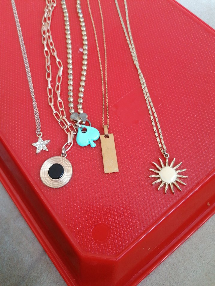 Uzun Renkli Zincir Detaylı Bohem Kadın Kolye - Görsel 2