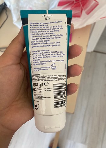  Beden Neutrogena Hızlı Emilim Ayak Kremi