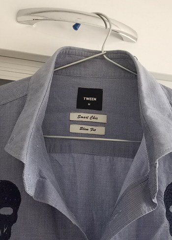 Diğer Damat Tween %100 Pamuk Keten Erkek Gömlek (Açık Mavi)