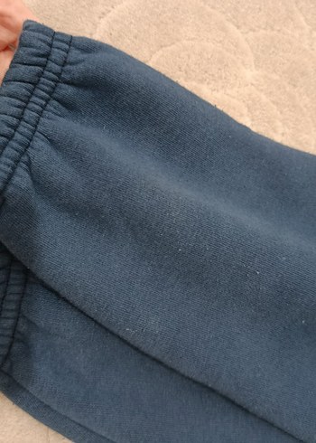 6 Yaş Beden mavi Renk Lacivert Bol Kesim Jogger Polar Eşofmanaltı