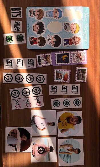 Beden karışık kpop set (bts, exo, got7, shinee)