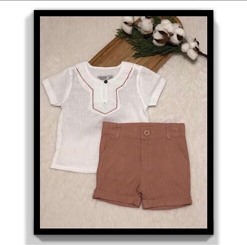 Keten Erkek Bebek Takım (18-24 Ay) - Görsel 2