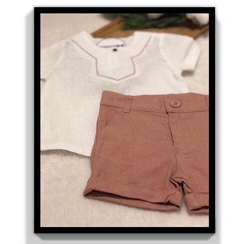 Keten Erkek Bebek Takım (18-24 Ay) - Görsel 3