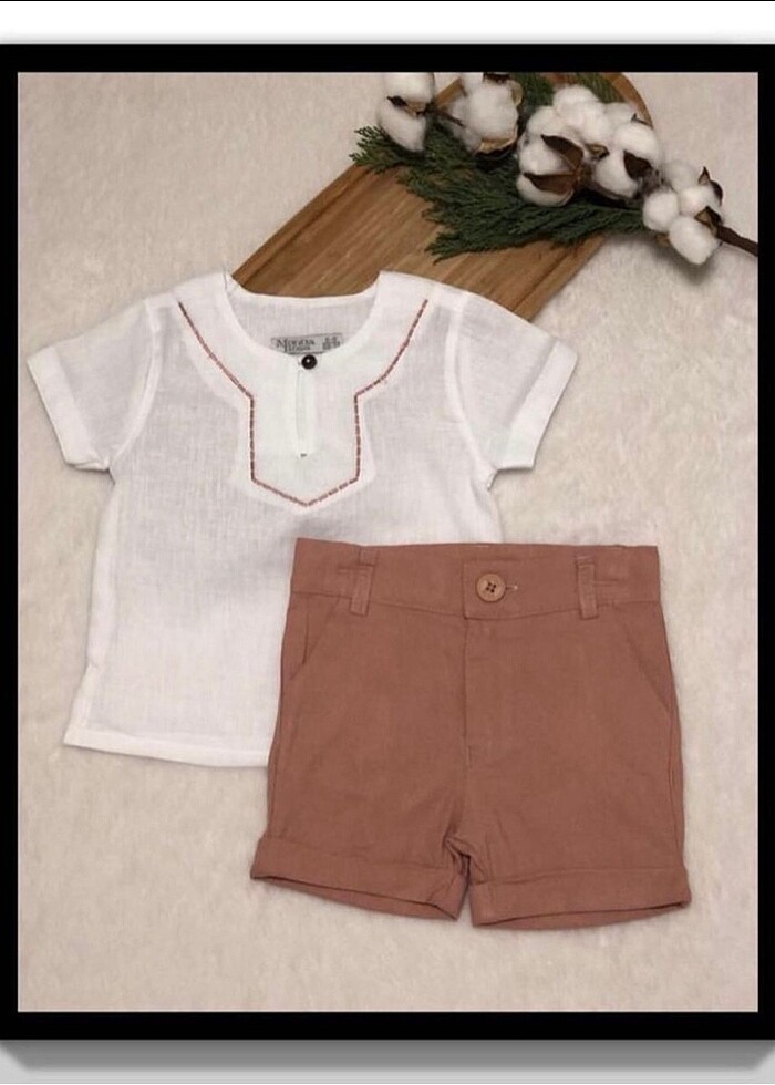 Keten Erkek Bebek Takım (18-24 Ay) - Görsel 2