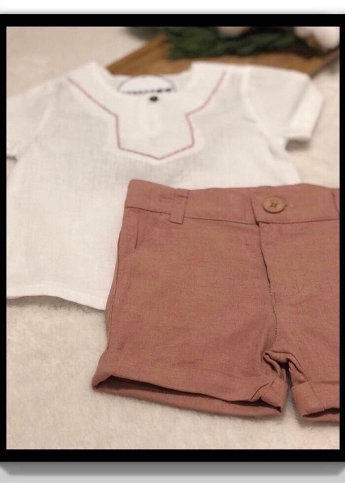 Keten Erkek Bebek Takım (18-24 Ay) - Görsel 3